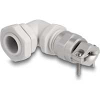 Delock Cable Gland with strain relief and bending protection 90° angled PG9 grey