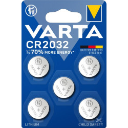 Varta Batterie Knopfzelle CR2032 3V 220mAh Lithium Blis.5St.
