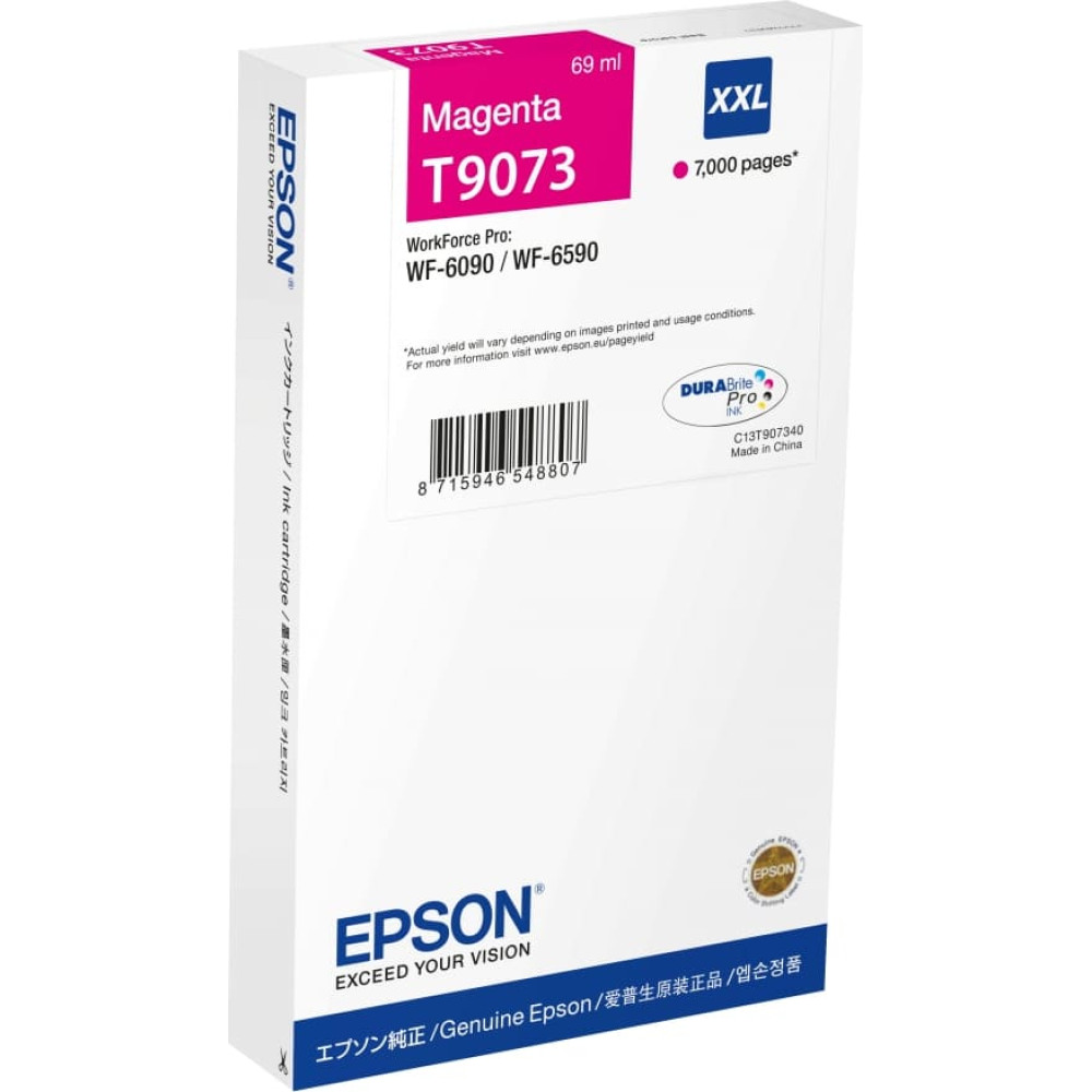 Epson T9073 tintes kārtridžs 1 pcs Oriģināls Fuksīns