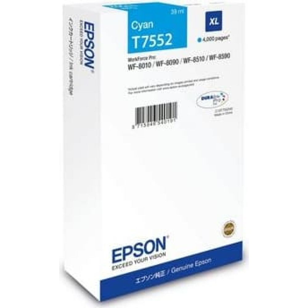 Epson C13T75524N tintes kārtridžs 1 pcs Oriģināls Augsta (XL) produktivitāte Tirkīzzils
