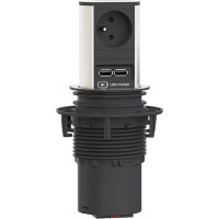 Bachmann ELEVATOR 1xUTE 1xUSB Charger 2.0m CEE7/7