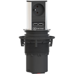 Bachmann ELEVATOR 1xUTE 1xUSB Charger 2.0m CEE7/7