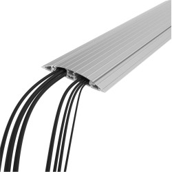 Dataflex Addit cable protector, straight 432, silver, 180 cm