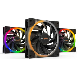 Be Quiet! Light Wings | 120mm PWM Triple Pack high-speed Datora korpusam Ventilators 12 cm Melns 3 pcs