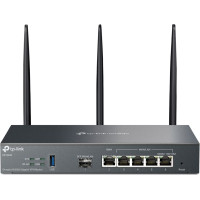 Tp-Link Omada ER706W bezvadu rūteris Tīkls Gigabit Ethernet Divkāršā frekvenču josla (2.4 GHz / 5 GHz) Melns