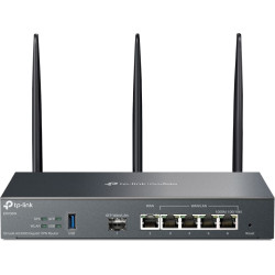 Tp-Link Omada ER706W bezvadu rūteris Tīkls Gigabit Ethernet Divkāršā frekvenču josla (2.4 GHz / 5 GHz) Melns