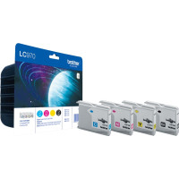 Brother LC970VALBP tintes kārtridžs 4 pcs Oriģināls Melns, Tirkīzzils, Fuksīns, Dzeltens