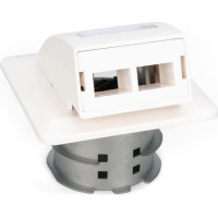 Digitus FTTH fiber optic flush-mounted wall outlet, for SC/LC adapter