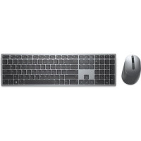 Dell KM7321W tastatūra Pele iekļauta Birojs RF bezvadu sakari + Bluetooth QWERTY US International Pelēks, Titāns