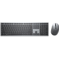 Dell KM7321W tastatūra Pele iekļauta Birojs RF bezvadu sakari + Bluetooth QWERTY US International Pelēks, Titāns