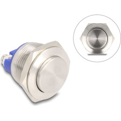 Delock Push Button for Installation 19 mm 2 x Screw Terminal actuator high