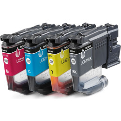 Brother LC521VAL tintes kārtridžs 4 pcs Oriģināls Melns, Tirkīzzils, Fuksīns, Dzeltens