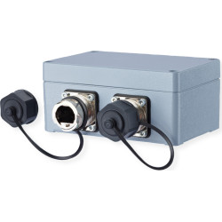 Metz Connect E-DAT Industry IP67 V1 2 Port Metall Aufputzgehäuse