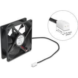 Delock Axial Fan 5 V DC, 92 x 92 x 25 mm black