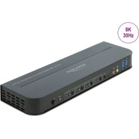 Delock DisplayPort 1.4 KVM Switch 8K 30 Hz with USB 3.0 and Audio