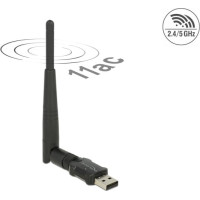 Delock USB 2.0 Dual Band WLAN ac/a/b/g/n Stick 433 + 150 Mbps with external Antenna