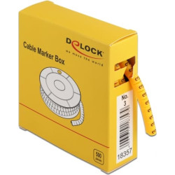 Delock Cable Marker Box, No. 3, yellow, 500 pieces