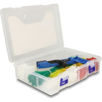 Delock Cable tie assortment box with tensioning tool 350 pieces assorted colours