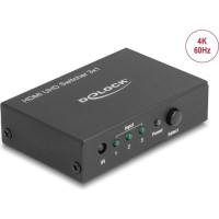 Delock HDMI UHD Switch 3 x HDMI in > 1 x HDMI out 4K