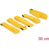 Delock Hook-and-loop fasteners L 300 mm x W 20 mm 5 pieces with loop yellow