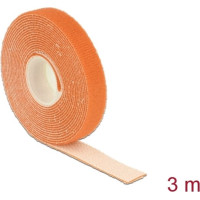 Delock Hook-and-loop tape on roll L 3 m x W 13 mm orange