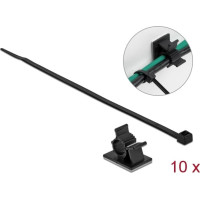 Delock Cable Clamp 37 x 18 mm with Cable Tie L 300 x W 4.8 mm black