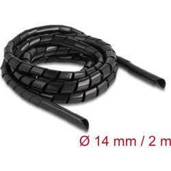 Delock Spiral Hose flexible 2 m x 14 mm black