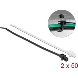 Delock Cable tie with lamella base L 200 x W 4.8 mm 100 pieces