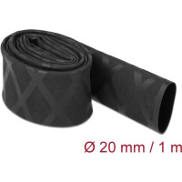 Delock Heat Shrink Tube X-pattern non-slip 1 m x 20 mm black