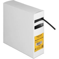 Delock Heat shrink tube Box, with inside adhesive, shrinkage ratio 3:1, 5 m x 3.2 mm black