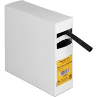 Delock Heat shrink tube Box, with inside adhesive, shrinkage ratio 3:1, 5 m x 9.5 mm black