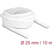 Delock Braided Sleeve self-closing 10 m x 25 mm white