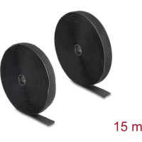 Delock Heavy-duty Hook-and-Loop tape L 15 m x W 25 mm black