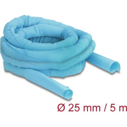 Delock Woven Sleeve self-closing heat-resistant 5 m x 25 mm blue