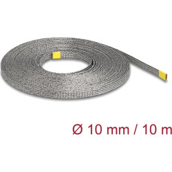 Delock Braided Sleeve for EMI shielding stretchable 10 m x 10 mm