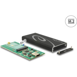Delock External Enclosure M.2 SSD 42 mm > SuperSpeed USB 10 Gbps (USB 3.1 Gen 2) USB Type-C™ female