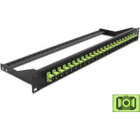 Delock 19&Prime; Fibre Patch Panel 24 port SC Simplex limegreen