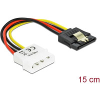 Kabelis Power SATA HDD 4p Molex to 15p, Delock