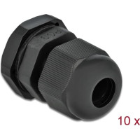 Delock Cable Gland PG9 10 pieces black