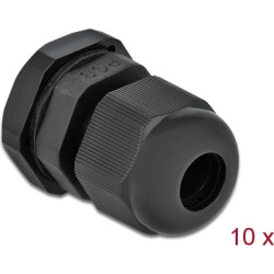 Delock Cable Gland PG9 10 pieces black