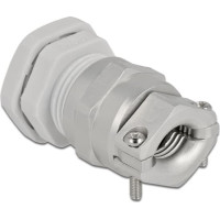 Delock Cable Gland PG16 with strain relief and bending protection grey