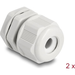 Delock EX Cable Gland M16 grey 2 pieces