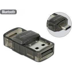 Delock USB 2.0 Bluetooth 4.0 Adapter 2 in 1 USB Type-C™ or Type-A