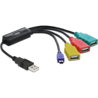 Delock USB 2.0 external 4 port Cable Hub