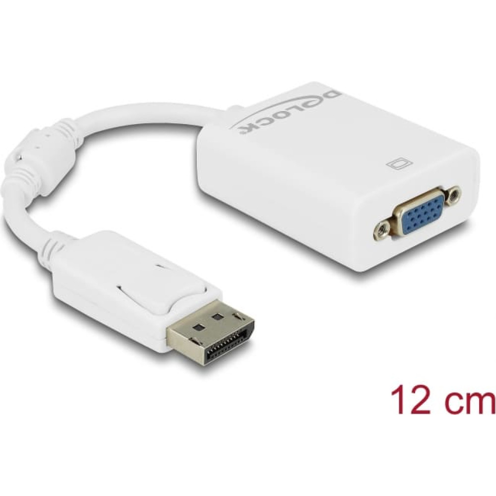 Delock Adapter Displayport 1.1 male  VGA female white