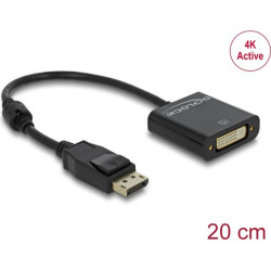 Delock Adapter Displayport 1.2 male  DVI female 4K Passive black