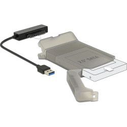 Delock Converter USB 3.0 Type-A male  SATA 6 Gbs 22 pin with 2.5 Protection Cover