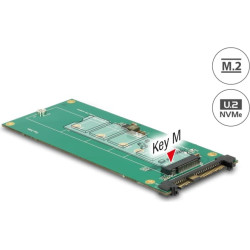 Delock Converter U.2 SFF-8639 NVMe > 1 x M.2 Key M