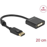 Delock Adapter DisplayPort 1.2 male to DVI female 4K Active black