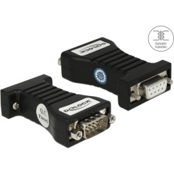 Delock Isolator 1 x Serial RS-232 DB9 female to 1 x Serial RS-232 DB9 male 3 kV